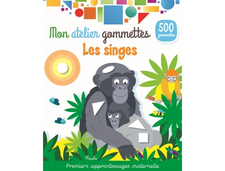 Colored Stickers Monkeys PICCOLIA (2 años)