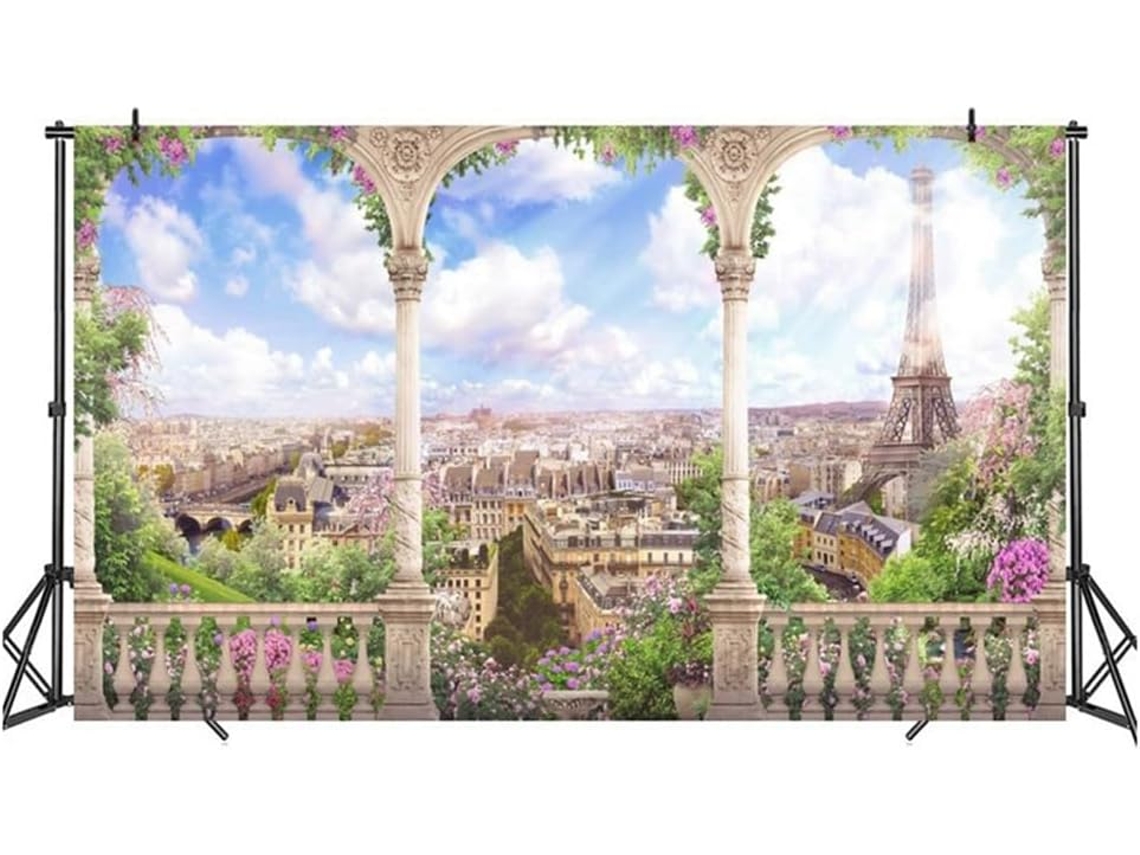 Fondo Fotográfico Portátil De Estilo Europeo Para Fotos Grupales En Formato Horizontal, Ideal Para Fiestas Y Reuniones (210 X 150 Cm) - Tela B