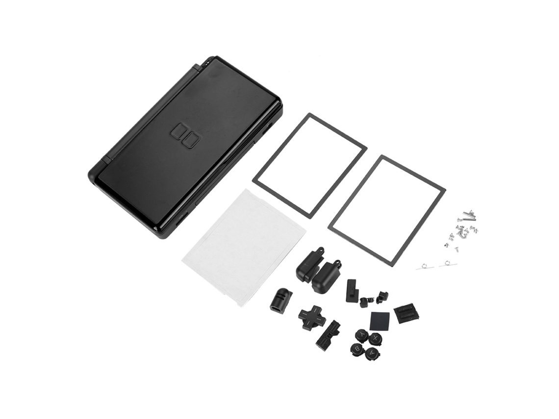 Kit De Reparación Completo, Funda Protectora Para Nintendo Ds Lite, Color Negro.