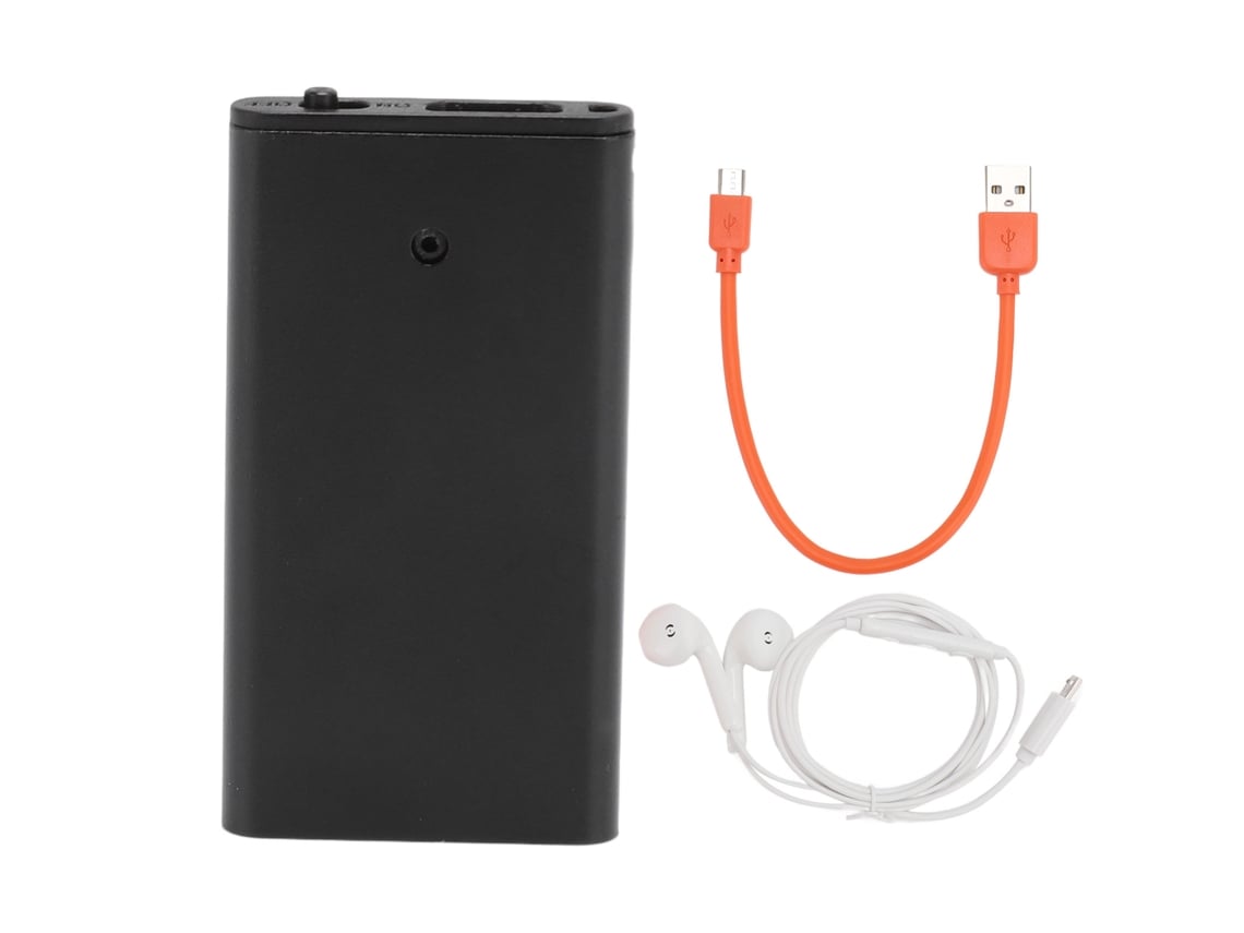 Grabadora Digital Mp3 Compacta Con Reducción De Ruido Y Activación Por Voz, Hd 16 Gb, Ideal Para Clases Y Reuniones.