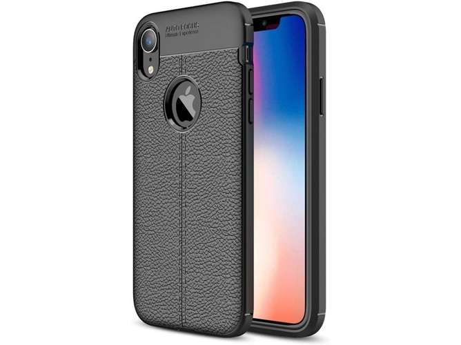 Funda iPhone XR PHONESHIELD Rugged Leather Negro