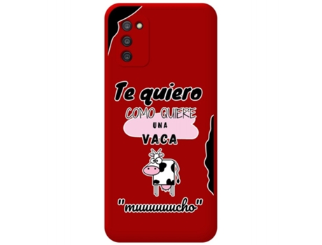 Carcasa Samsung Galaxy A03s TUMUNDOSMARTPHONE Silicona Líquida Dibujos Rojo
