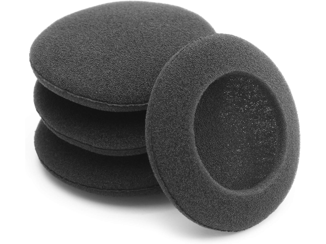4 almohadillas de espuma negras para auriculares, fabricadas con malla de esponja de 70 mm ZYBLSSBB
