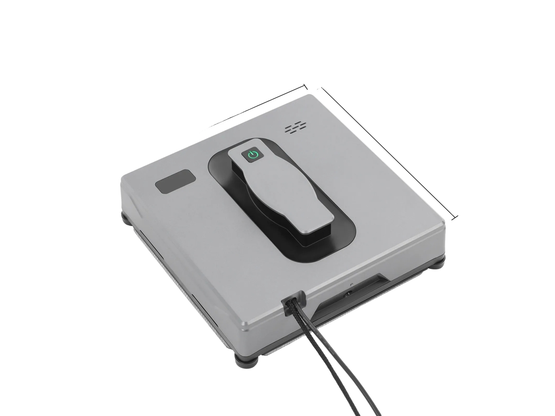 Limpieza de ventanas, funcionamiento automático, control remoto, gris.