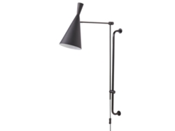 Lámpara de pared BELIANI Marisa de Acero Negro 18x64x125