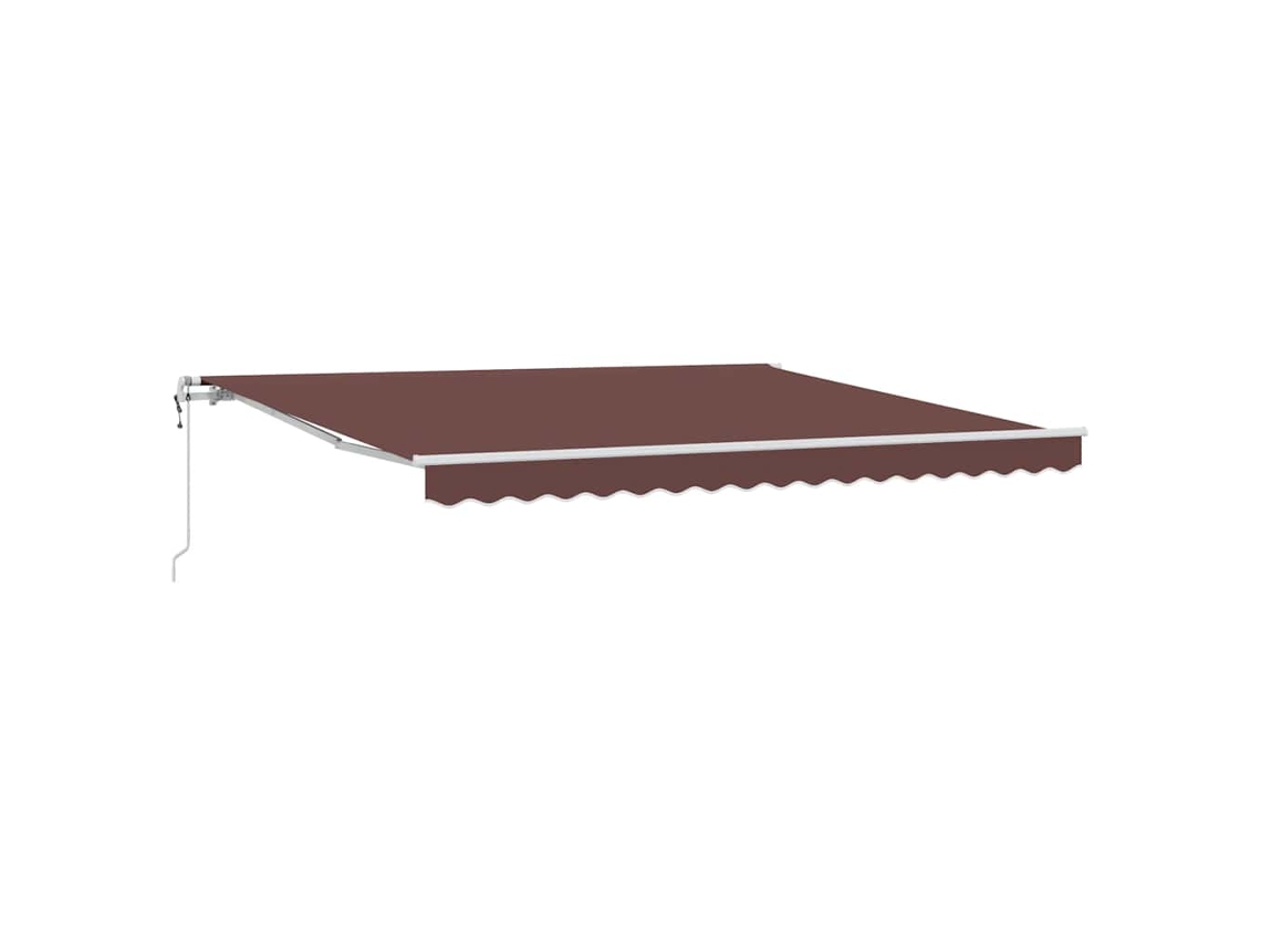 Maison Exclusive - Toldo Retráctil Automático Marrón 400x300 Cm