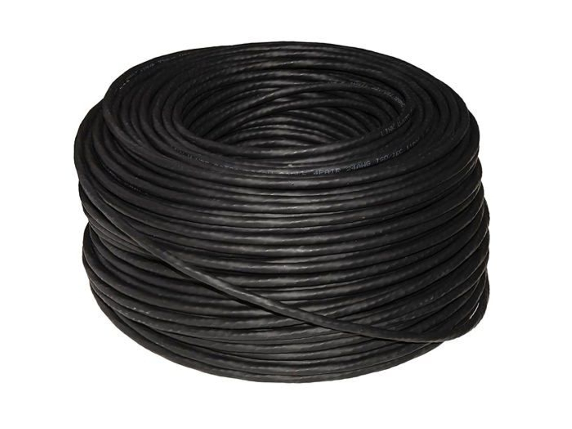 Lk6A100Bl Cable De Red Cat.6 Um Utp Awg24 Libre De Halógenos Flexible Color Negro Sin Blindaje 100 M LINK