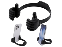 Suporte Em Formato De Polegar Em Silicone Flexível. Acessório Universal Para Celulares E Tablets, Ideal Para Uso Doméstico E Profissional.