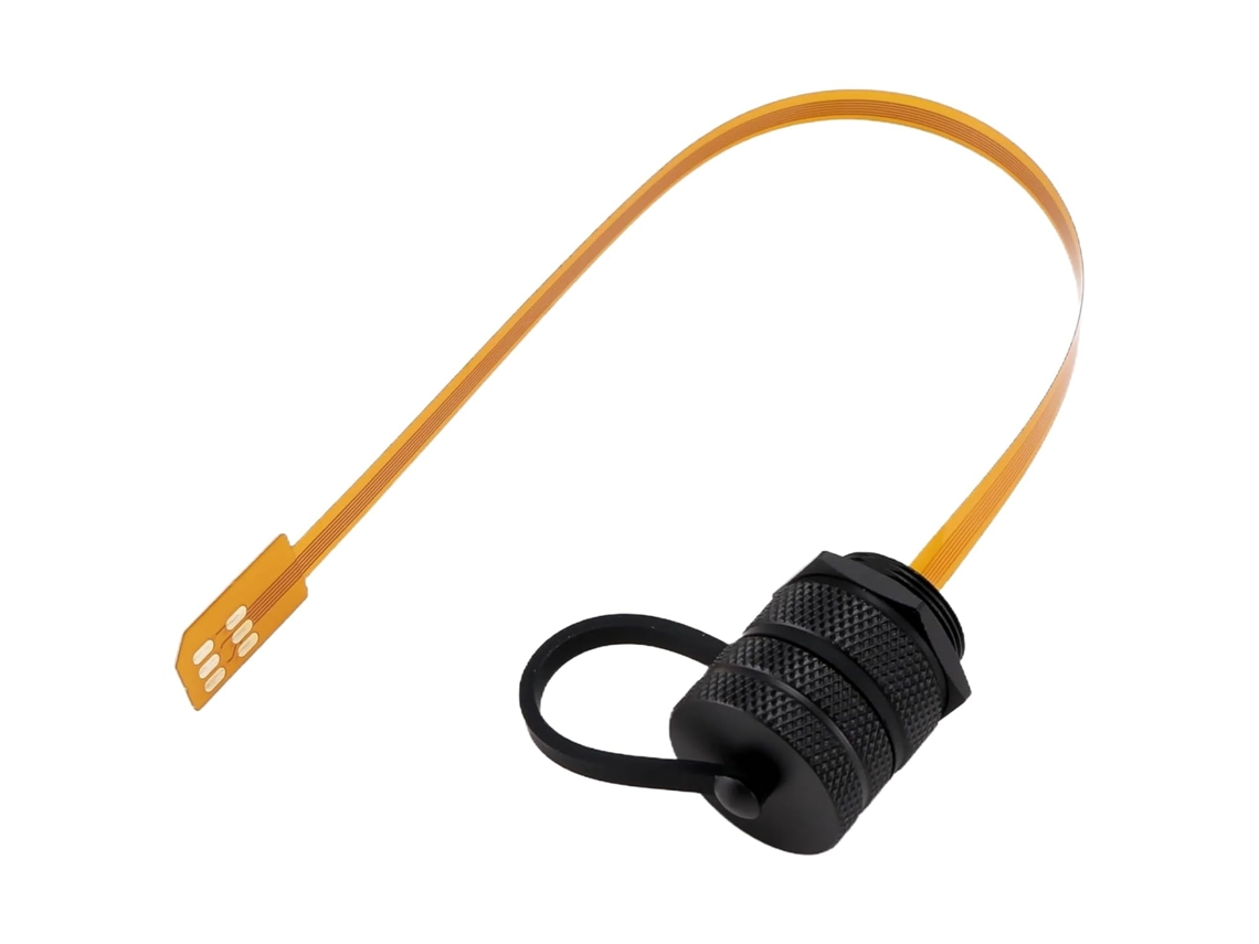 Cable De Extensión Micro-sim Ip67 Resistente Al Agua Para Montaje En Panel En Gabinete O Chasis.