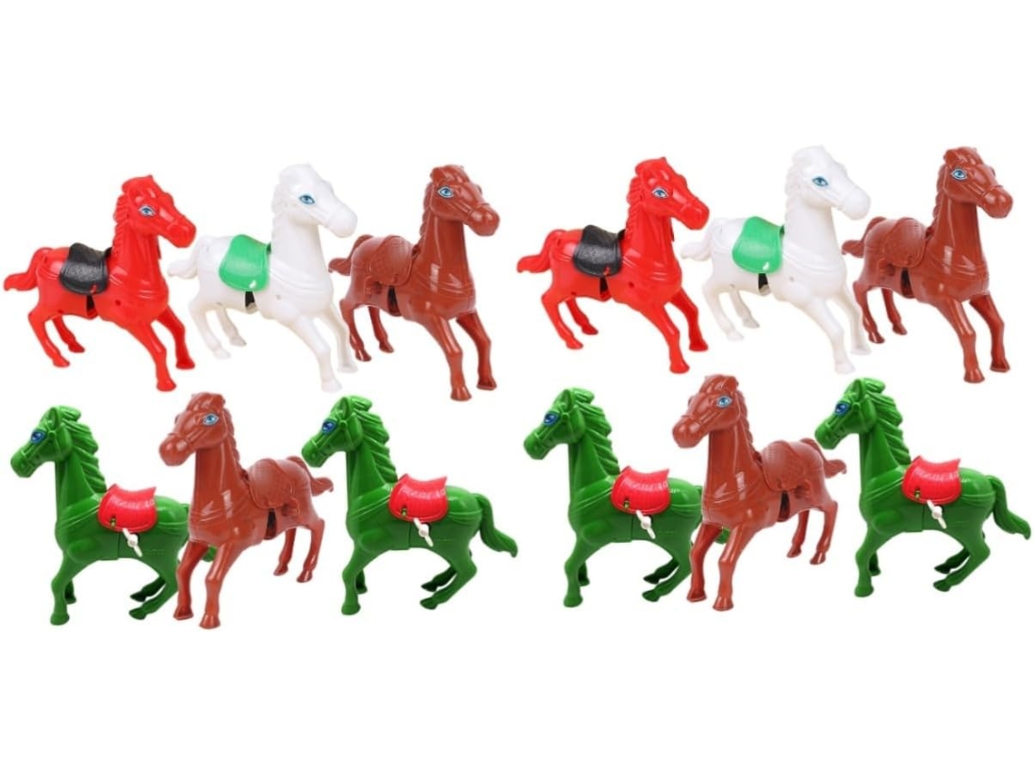 2 Juegos De Caballitos De Juguete De Cuerda Para Niños - Caballo Interactivo