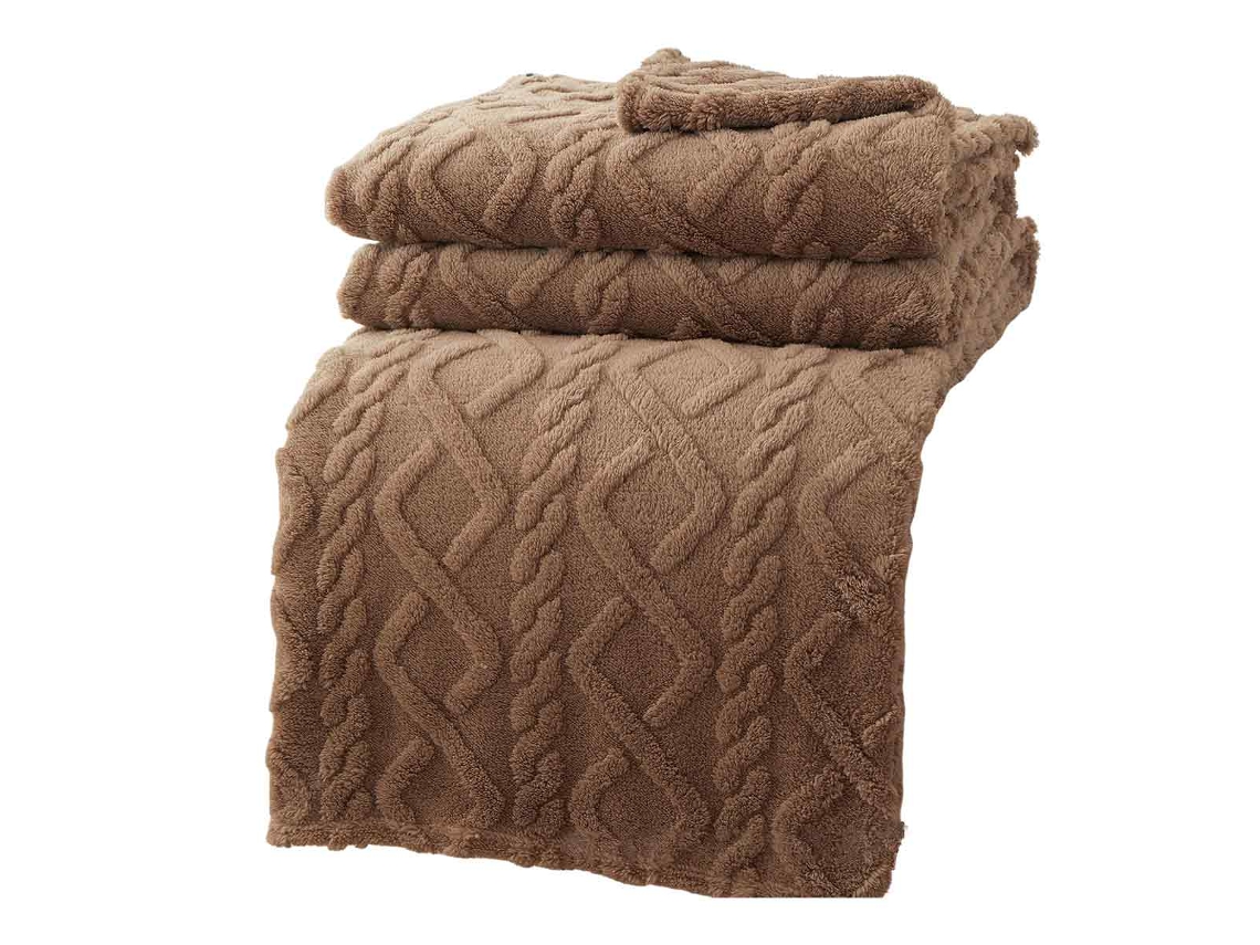 Manta De Felpa Para Hogar, Sofá O Cama - Manta Decorativa Con Diseño 3d Jacquard - Manta Suave, Ligera Y Caliente Ideal Para Todas Las Temporadas