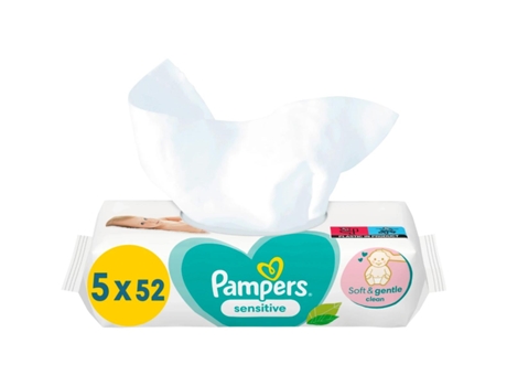 Pampers Toallitas Húmedas Sensible - 5 x 52 pack NORTHIX
