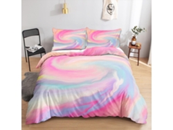 Tie Bedding Set Cover Pillow Juego Funda Nórdica Cama Almohada Funda 220x240 Cm 140x200 50x75 200x200