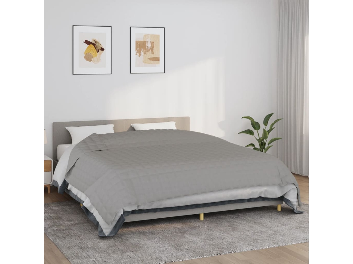 Manta Con Peso Tela Gris 220x260 Cm 15 Kg Wsd731456