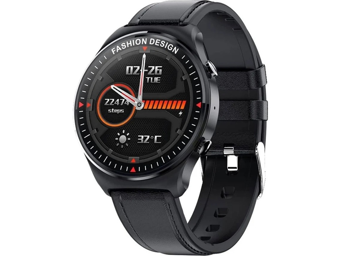 Reloj inteligente para mujer, resistente al agua, con Bluetooth, monitor de actividad, llamadas, podómetro, recordatorio de calorías, para Android e iOS Yizhood (negro)
