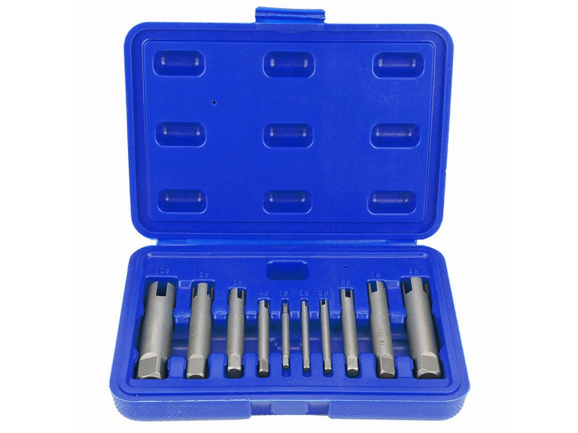 Kit De Acero Para La Extracción De Pernos Y Redes Dañados.