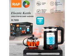Juego de té de estilo europeo con hervidor eléctrico de 1,8 L y hervidor eléctrico aislado de 0,6 L - Mdug