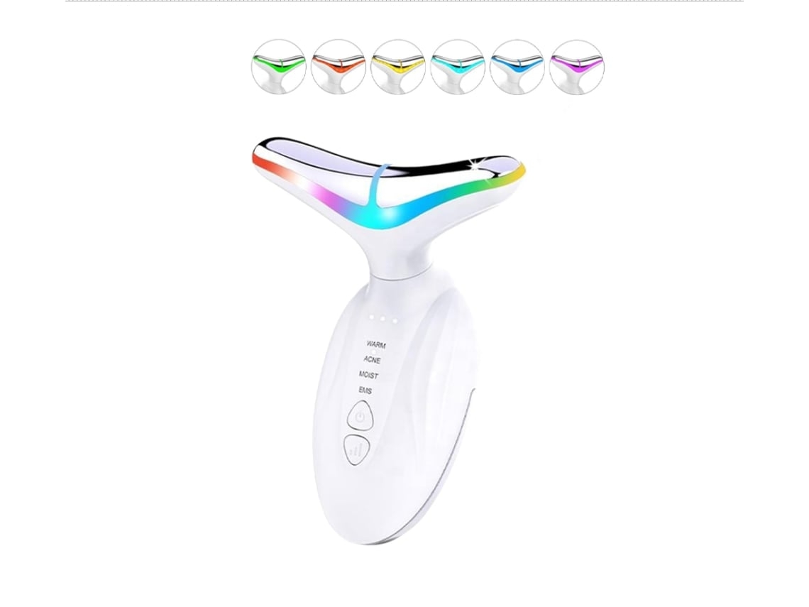 Masajeador facial eléctrico Yunzii con microcorriente, 4 modos, para cabeza, rostro y cuello.