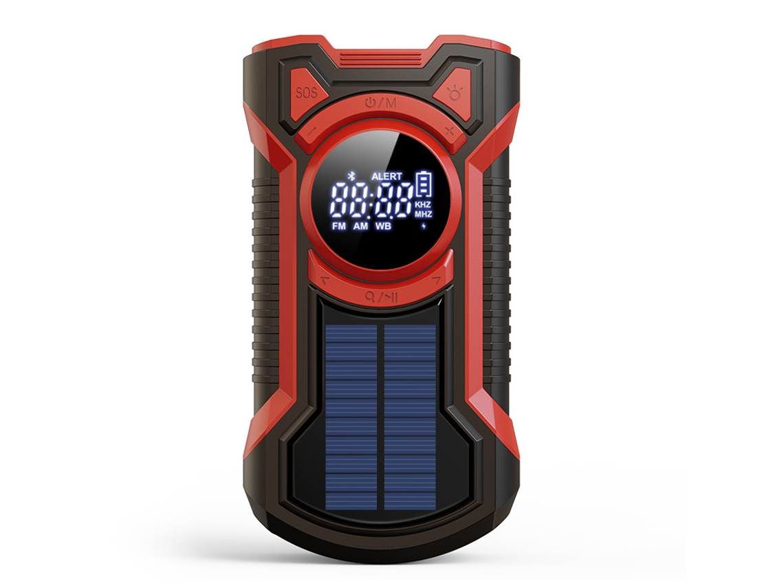 Radio de emergencia con energía solar, radio de combate portátil con altavoz Bluetooth, Tommy01