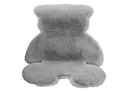 Bonita alfombra de dormitorio con forma de oso para adolescentes, alfombra de pelo largo para sala de estar o dormitorio.