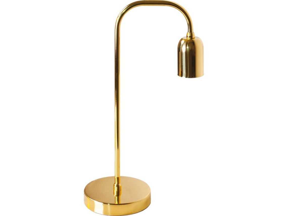 Lámpara de Mesa Space Pequeño Curvo 1Xe27 C.12Xl.20Xalt.36Cm Latonado FERRIMEX