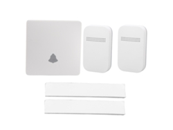Timbre Inalámbrico Sin Batería Autoalimentado Impermeable Ip68 433mhz Placa Interruptor 86 Ac Pager Cuidador