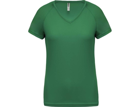 Camiseta de Mujer para Deporte PROACT Multideportes Poliéster Verde (XL)