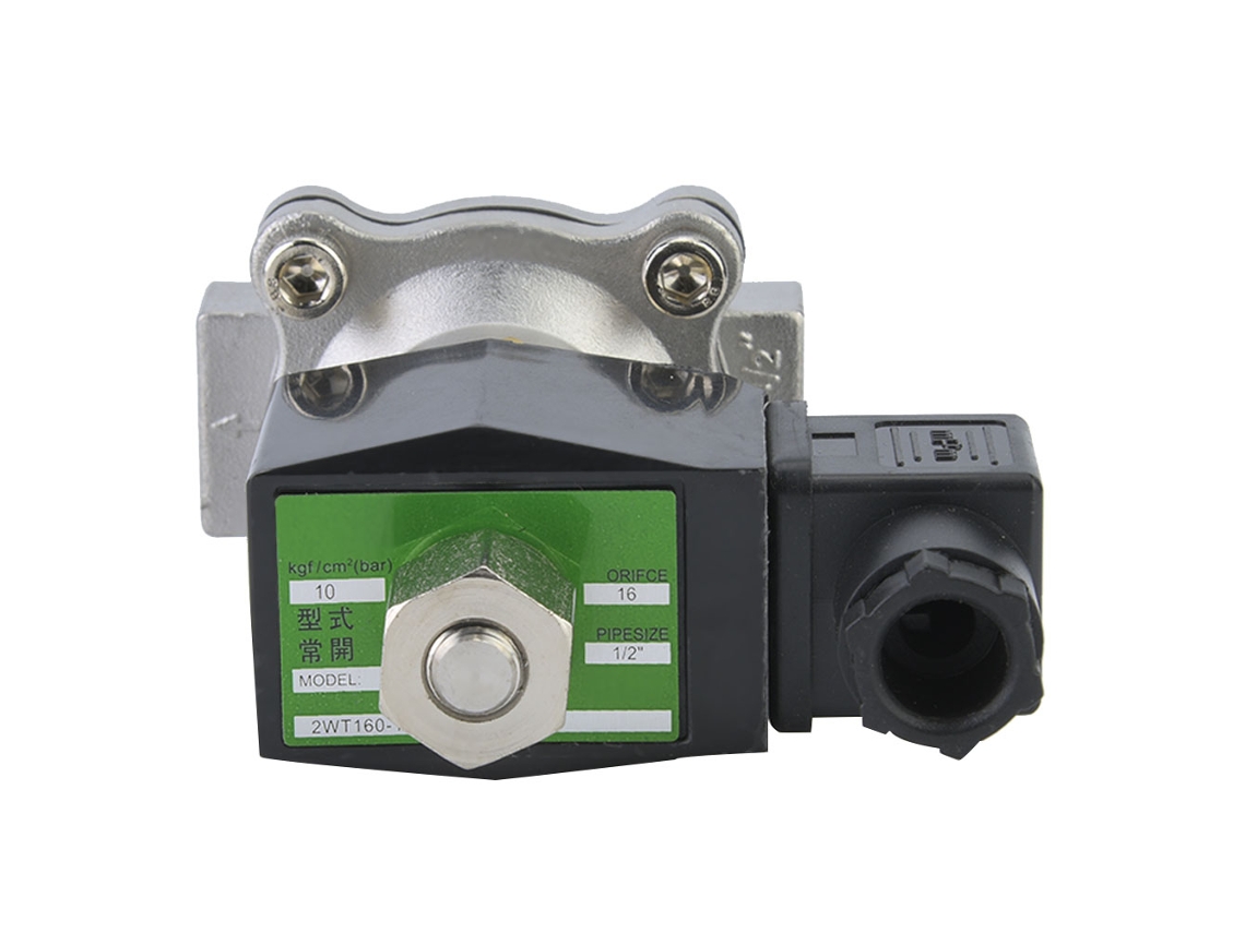 2026velora-válvula Solenoide Eléctrica Abierta Normalmente Acero Inoxidable G1/2" Agua Aire Ac110v 2s160-15