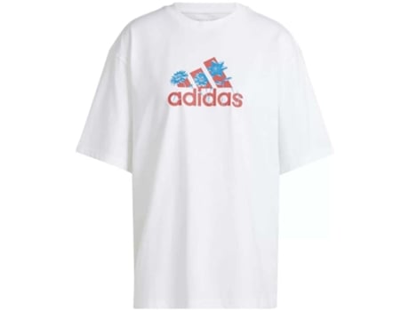Camiseta de Mujer ADIDAS Corta Blanco (X/S)