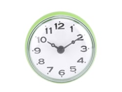 Reloj De Pared Impermeable Con Ventosa Para Baño, Tocador Y Decoración - Verde