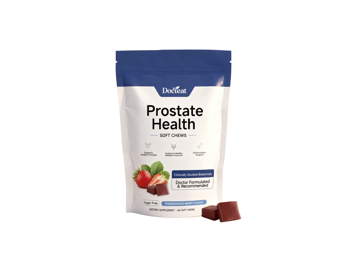 Gomitas masticables Docteat para el cuidado corporal masculino: Cuidado diario para revitalizar tu cuerpo con estas prácticas gomitas.