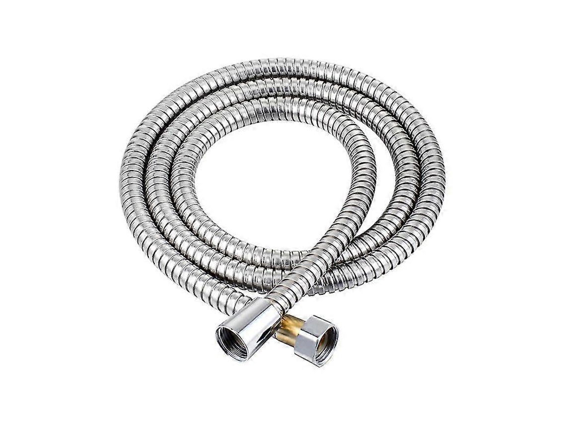 Manguera De Ducha 3m Flexible De Acero Inoxidable Cromado Antitorcedura Explosión-proof Universal Para Regadera Mascotas Jardín Bebé