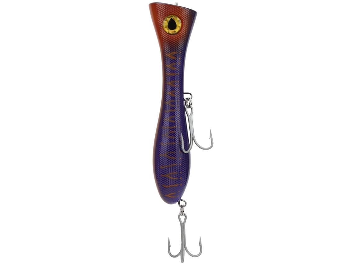 Señuelo De Pesca Large Popper (con Ganchos Y Anillos, Señuelo De Agua Salada) Cebo Artificial Duro Para Bonito, Atún, Marlín