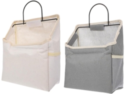 Bolsa Multifuncional Colgar Puerta Ideal Hogar Capacidad Algodón Poliéster Juego 2 Unidades Almacenamiento