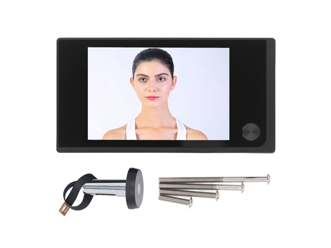 Mirilla Digital Lcd De 3,5 Pulgadas Y 1 Mp Con Ángulo De Visión De 120° E Infrarrojos Para Seguridad Del Hogar.