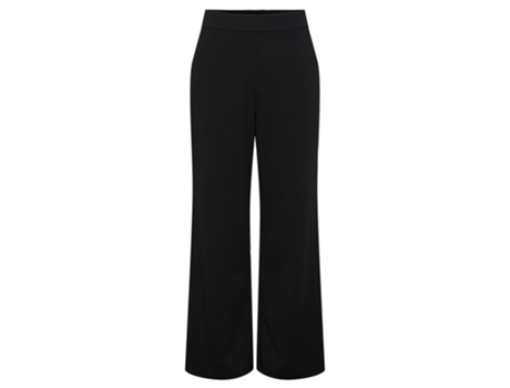 Calça PIECES Calças De Cintura Alta Nula Wide Leg Fit Preto S / 32 Mulher