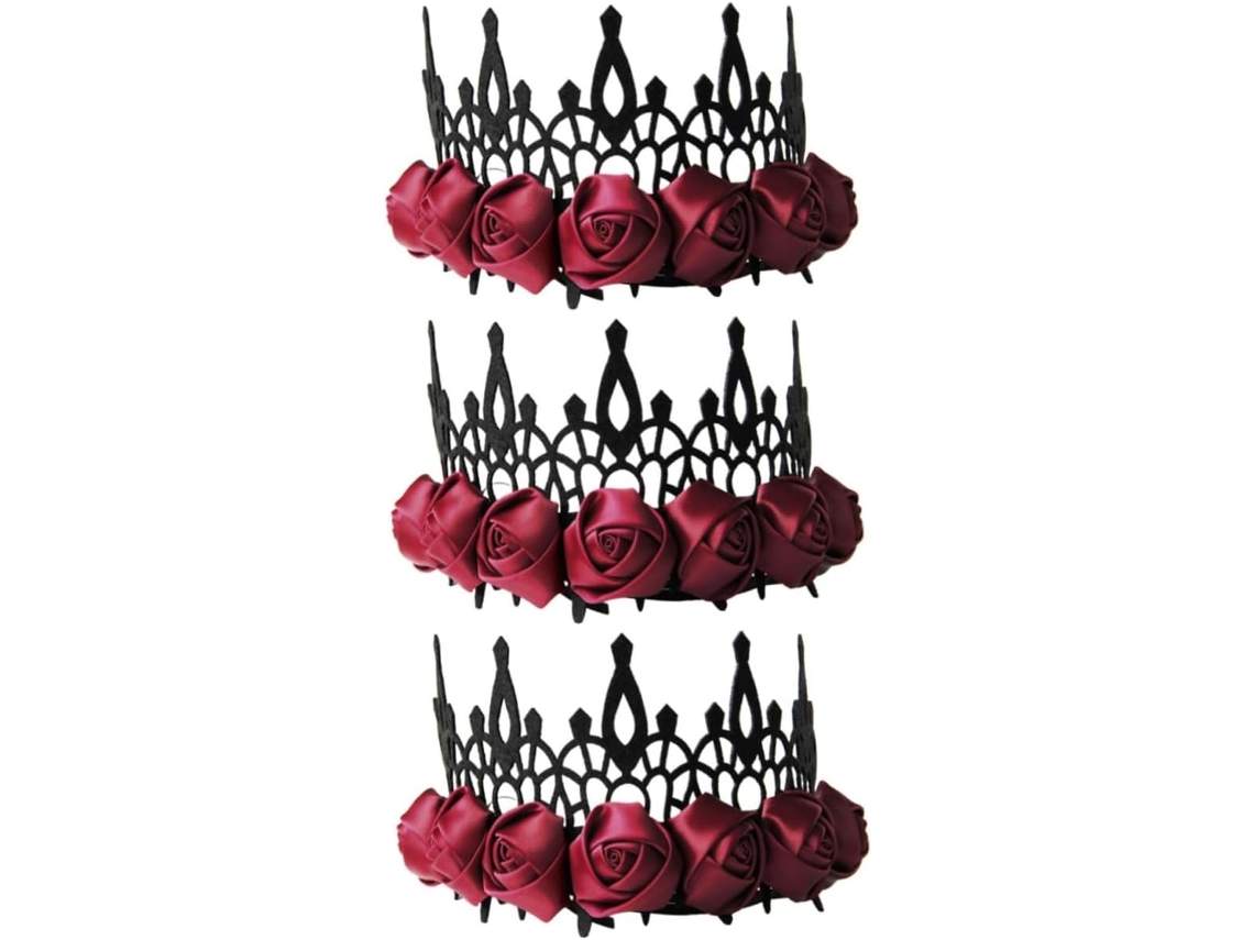Conjunto De 2 Piezas De Accesorios Para El Cabello Y Joyas Góticas Para Novias, Estilo Halloween, Para Mujer, Día De Muertos.