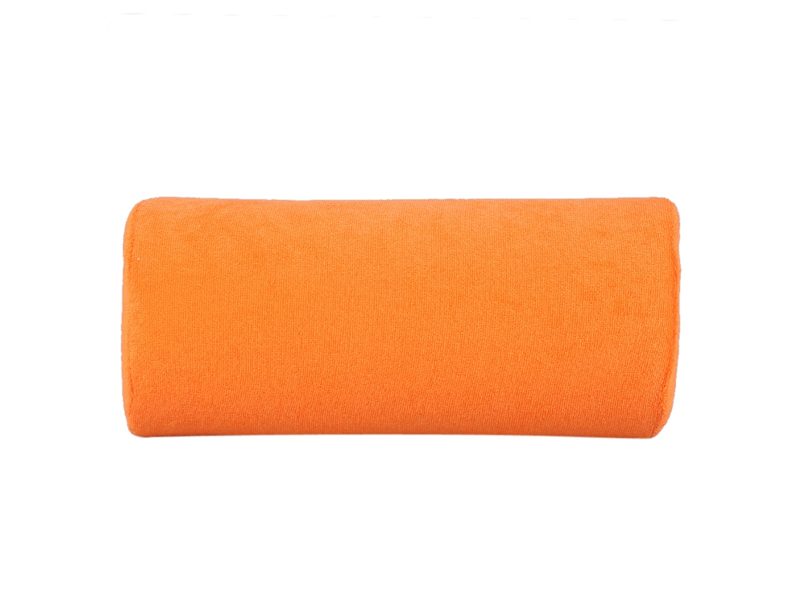 Almofada de espuma macia Rebe-Soft para mãos, ideal para manicure e nail art. Cor laranja.