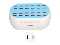 Estación De Carga Usb De 160 W Y 24 Puertos Con Chip Inteligente, Cargador Multipuerto, Enchufe Estadounidense 100-240 V