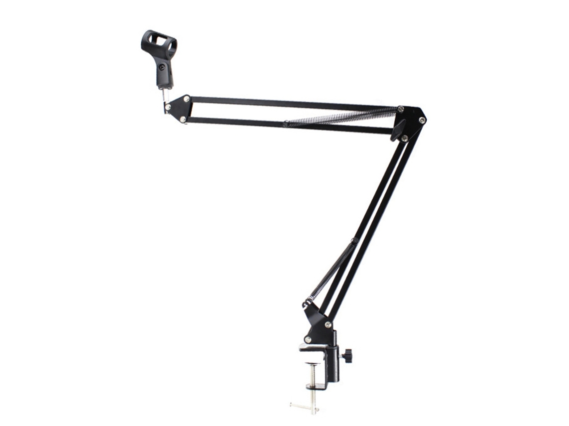 Soporte De Micrófono Telescópico Para Grabación, Brazo De Tijera Con Clip Para Micrófono, Clip De Montaje En Escritorio.