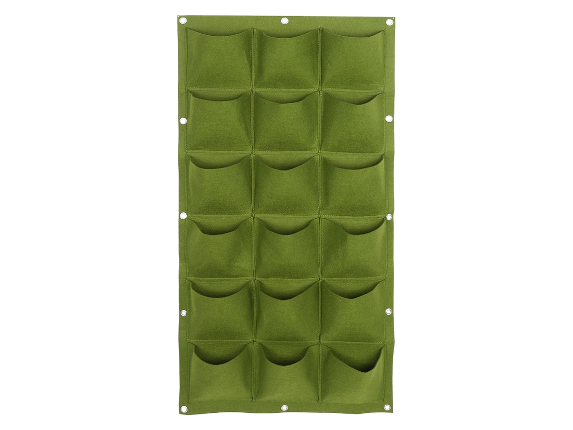 Bolsa De Cultivo Vertical Con 18 Bolsillos Para Pared, Jardín, Encimera, Maceta Colgante, Fieltro