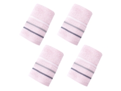 Conjunto de Toalla NEVEANCE Mano Baño Ultrasuaves Muy Algodón Rojo - 4pcs (Talla Única)