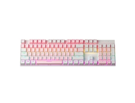 Teclado Gaming TRUMSEN KY300 RGB (Mecânico - Português - Rosa)