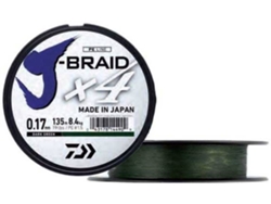 Línea de Pesca Trenzadas DAIWA J-braid 4 (0.170 mm - 0,10 mm)