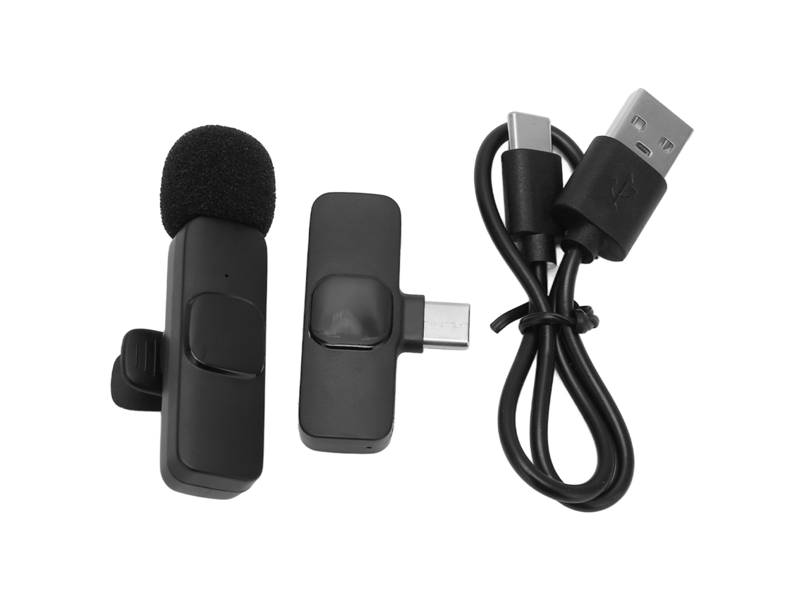 Micrófono De Solapa Mini Inalámbrico Bluetooth Para Grabación, Transmisión En Vivo Y Videoblogs.