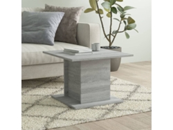 Mesa de Centro de Apoyo 55,5X55,5X40 cm en Contrachapado Roble Sonoma Gris