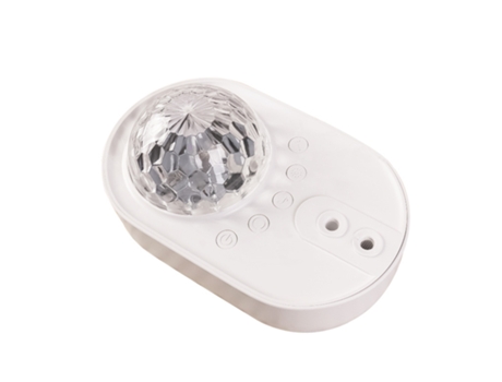Proyector de estrellas, proyector de luz nocturna con control remoto, altavoz de música Bluetooth para decoración de habitaciones (blanco) SLD