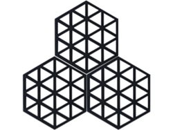 Juego De 3 Agarraderas De Silicona Para Sartenes, Manteles Individuales, Cucharas Y Tenedores De Cocina. Agarraderas Resistentes Al Calor (negro, Malla: 160x138x8 Mm)