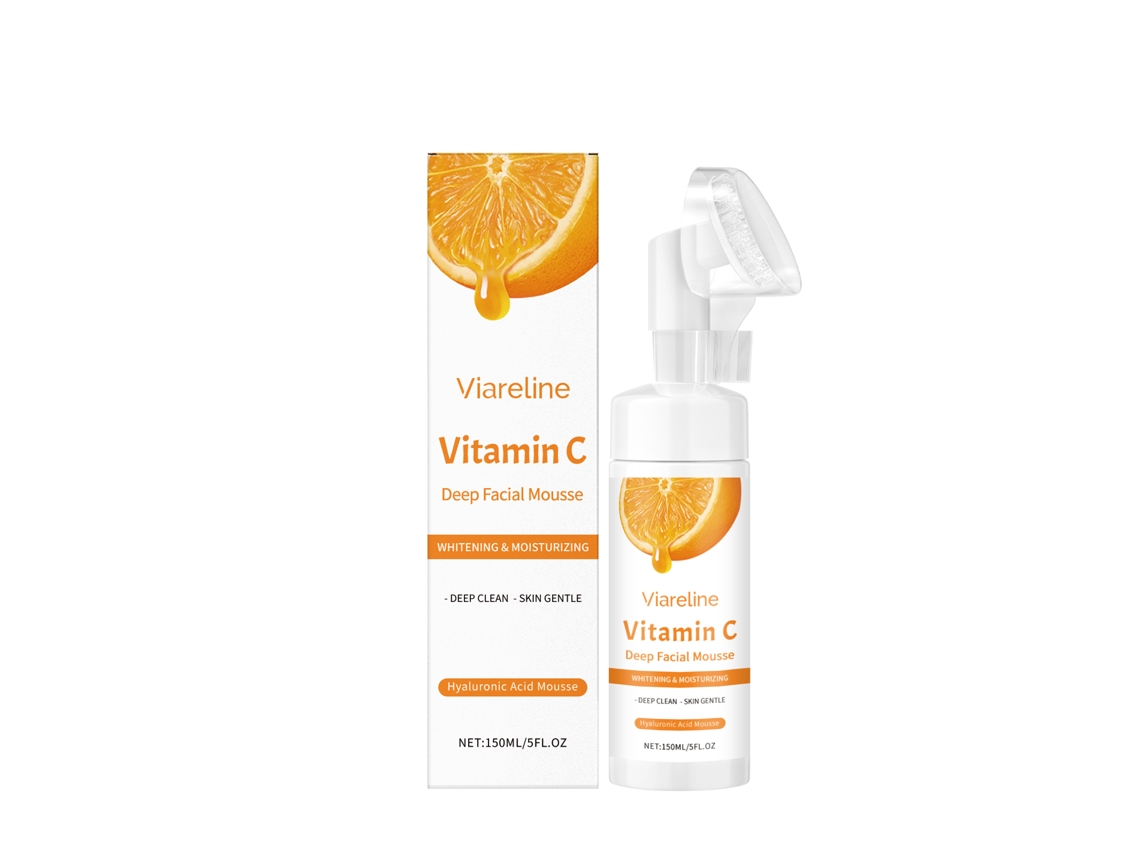 Mousse limpiadora iluminadora con vitamina C