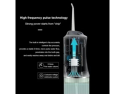 Irrigador Bucal Inalámbrico Flosser De Agua Limpiador De Dientes Dentales Portátil Hilo Dental Rosa Gertiz